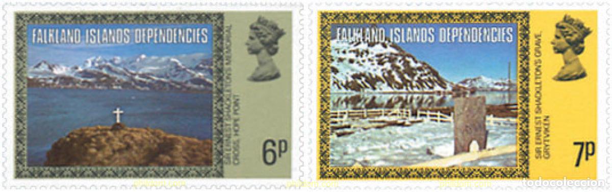 Sellos: 638387 MNH FALKLAND. Dependencias 1980 PAISAJES
