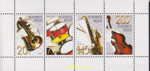 Sellos: 621213 MNH ANTILLAS HOLANDESAS 2003 INSTRUMENTOS MUSICALES