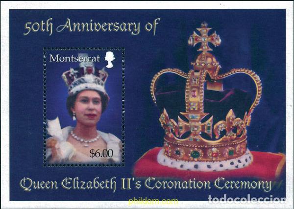Sellos: 126154 MNH MONTSERRAT 2003 50 ANIVERSARIO DEL ACCESO AL TRONO DE ISABEL II