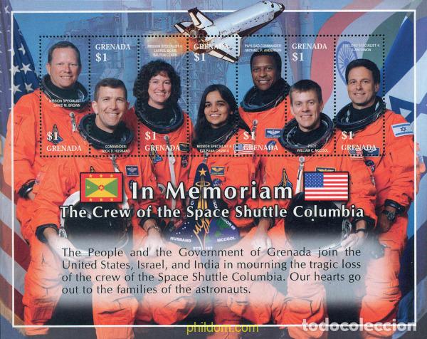 Sellos: 228674 MNH GRANADA 2003 EN MEMORIA DEL ACCIDENTE DEL COLUMBIA DE 2003