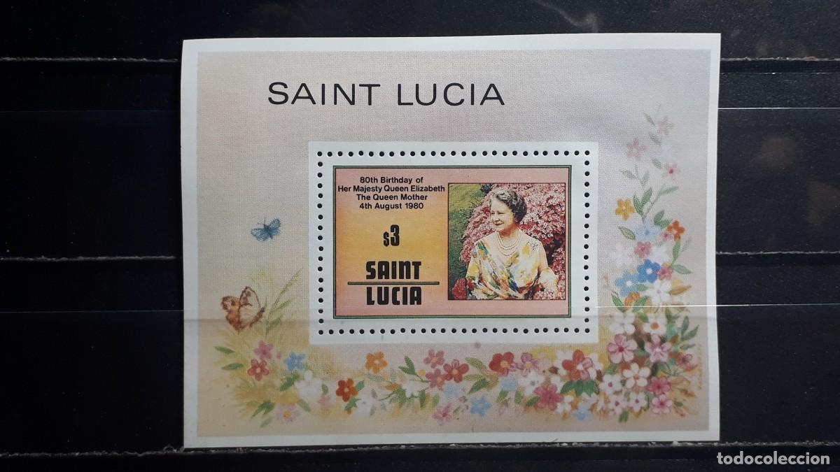 Sellos: SANTA LUC&Iacute;A . A&Ntilde;O 1980. **. YVERT H.B. 23