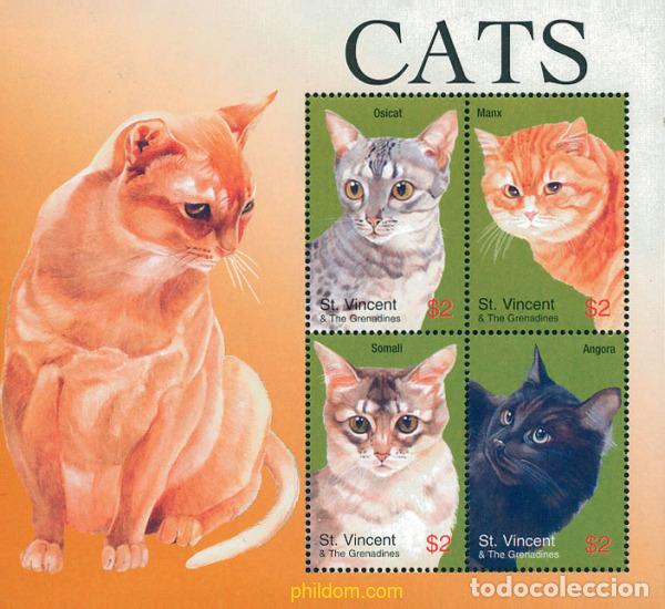 Sellos: 224558 MNH SAN VICENTE 2003 GATOS