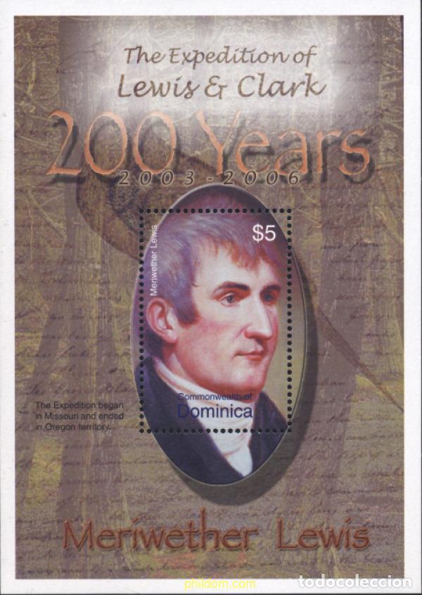 Sellos: 637198 MNH DOMINICA 2003 2 CENTENARIO DE LA EXPLORACION E LEWIS Y CLARK