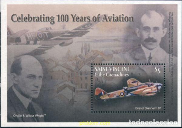 Sellos: 224574 MNH SAN VICENTE 2003 CENTENARIO DE LA AVIACION