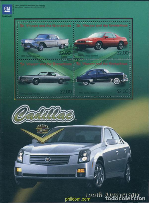 Sellos: 229795 MNH SAN VICENTE 2003 CENTENARIO DE CADILLAC