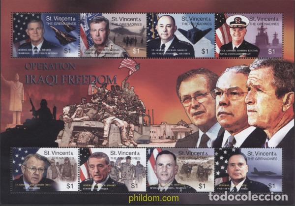 Francobolli: 640785 MNH SAN VICENTE 2003 LIBERTAD DE IRAQ