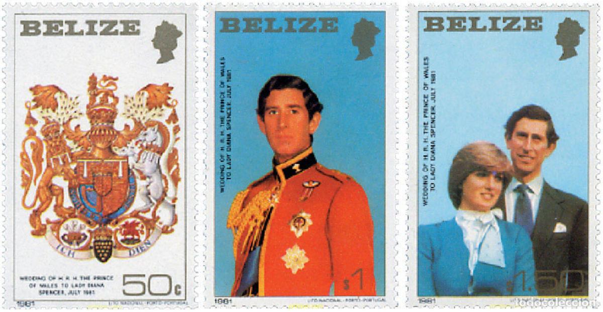 Timbres: 135309 MNH BELIZE 1981 BODA DEL PRINCIPE CARLOS Y LADY DIANA SPENCER