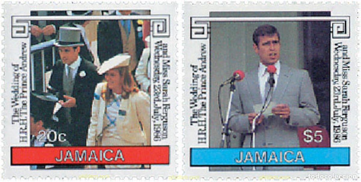 Timbres: 135343 MNH JAMAICA 1986 BODA DEL PRINCIPE ANDRES Y MISS SARAH FERGUSON