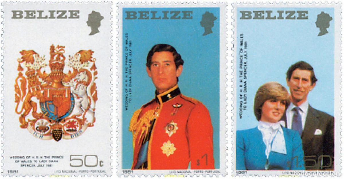 Timbres: 135304 MNH BELIZE 1981 BODA DEL PRINCIPE CARLOS Y LADY DIANA SPENCER