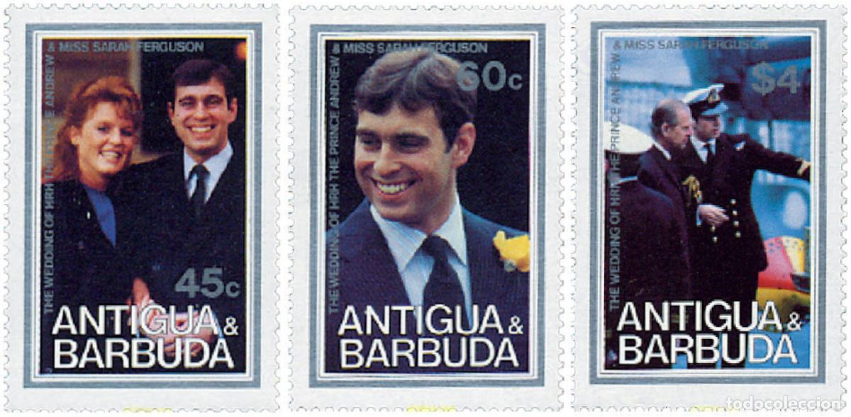 Sellos: 135427 MNH ANTIGUA Y BARBUDA 1986 BODA DEL PRINCIPE ANDRES Y MISS SARAH FERGUSON