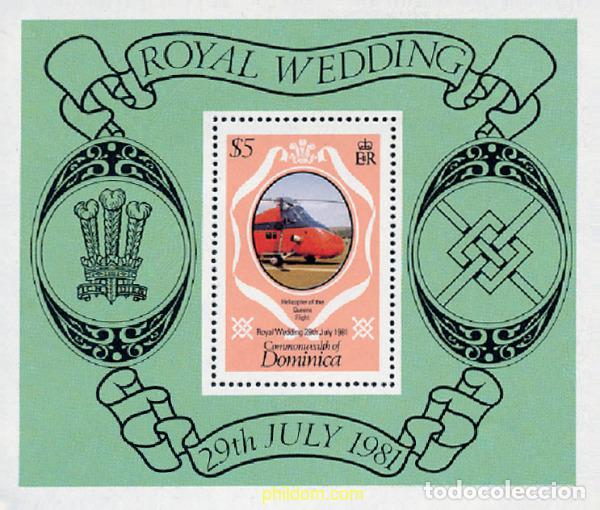 Sellos: 135469 MNH DOMINICA 1981 BODA DEL PRINCIPE CARLOS Y LADY DIANA SPENCER