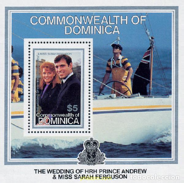 Sellos: 135479 MNH DOMINICA 1986 BODA DEL PRINCIPE ANDRES Y MISS SARAH FERGUSON