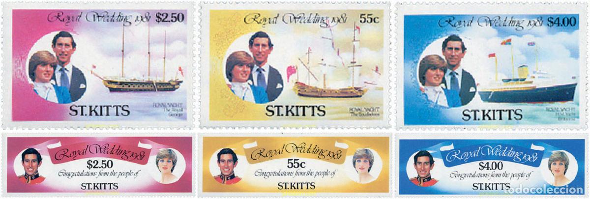 Sellos: 135387 MNH SAN KITTS 1981 BODA DEL PRINCIPE CARLOS Y LADY DIANA SPENCER