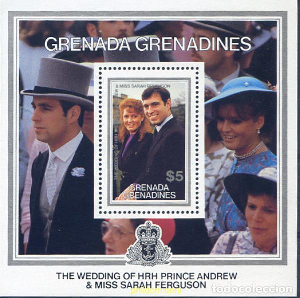 Sellos: 135545 MNH GRANADA GRANADINAS 1986 BODA DEL PRINCIPE ANDRES Y MISS SARAH FERGUSON