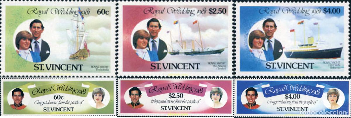 Sellos: 135491 MNH SAN VICENTE 1981 BODA DEL PRINCIPE CARLOS Y LADY DIANA SPENCER