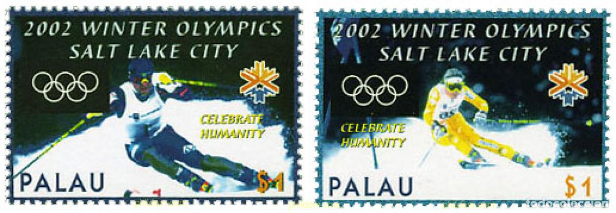 Sellos: 135900 MNH PALAU 2002 19 JUEGOS OLIMPICOS INVIERNO. SALT LAKE CITY 2002