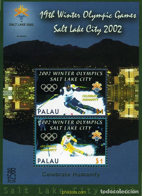 Sellos: 135899 MNH PALAU 2002 19 JUEGOS OLIMPICOS INVIERNO. SALT LAKE CITY 2002