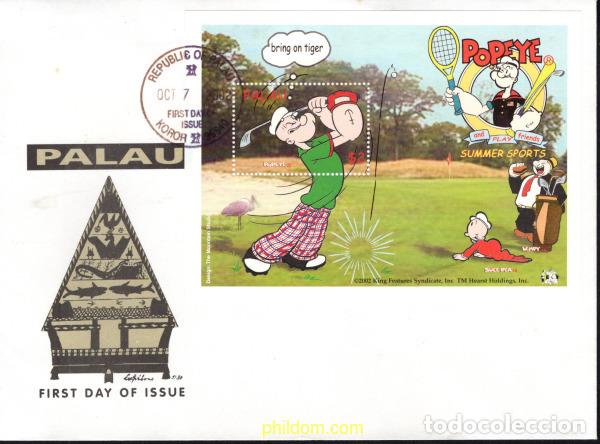 Sellos: 444101 MNH PALAU 2002 POPEYE