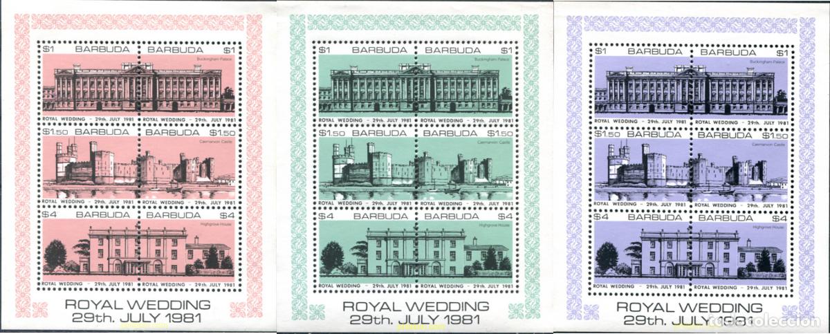 Francobolli: 135561 MNH BARBUDA 1981 BODA DEL PRINCIPE CARLOS Y LADY DIANA SPENCER