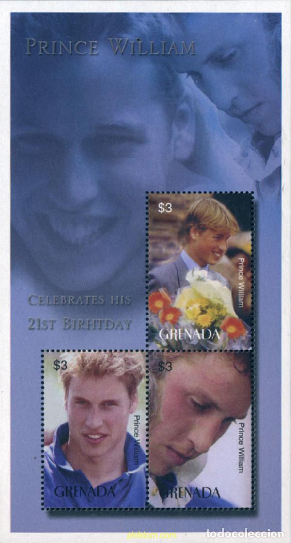 Briefmarken: 228682 MNH GRANADA 2003 21 ANIVERSARIO DEL NACIMIENTO DEL PRINCIPE GUILLERMO
