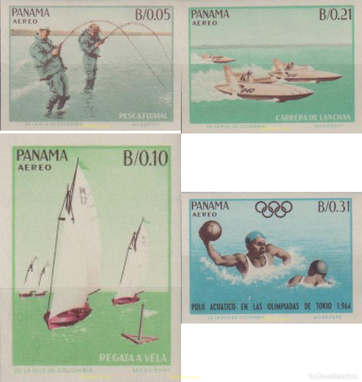 Briefmarken: 625200 MNH PANAMA 1964 DEPORTES ACUATICOS