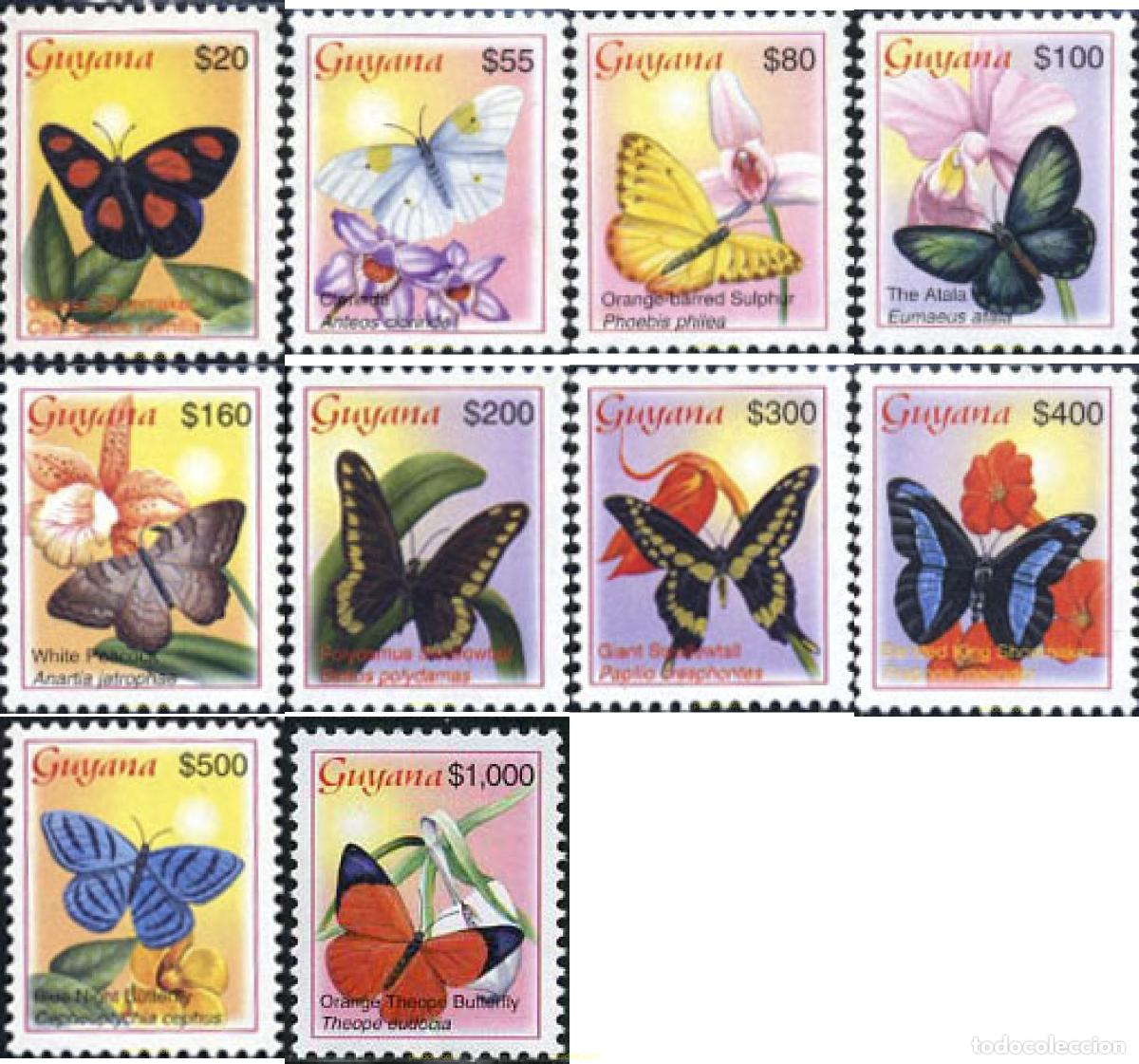 Sellos: 321512 MNH GUYANA 2003 MARIPOSAS - Foto 1
