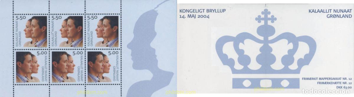 Sellos: 138131 MNH GROENLANDIA 2004 BODA DEL PRINCIPE FREDERIK Y MARY DONALDSON
