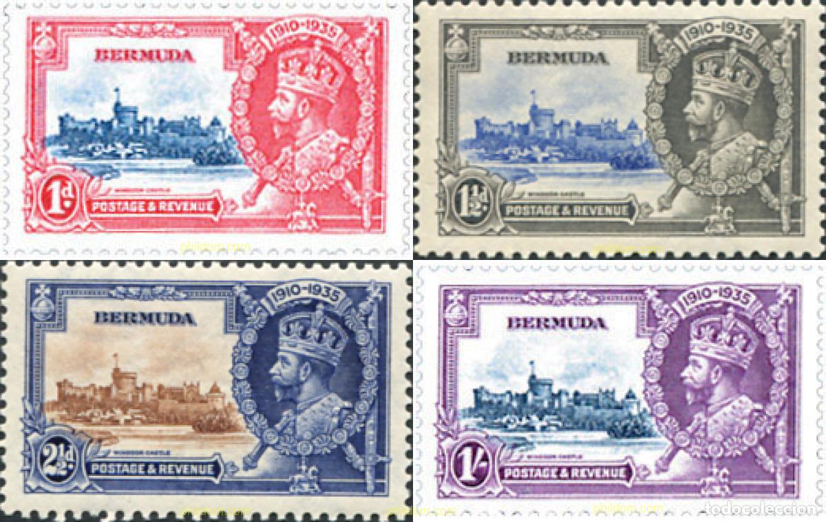 Sellos: 139424 MNH BERMUDAS 1935 25 ANIVERSARIO DE LA CORONACION DE JORGE V