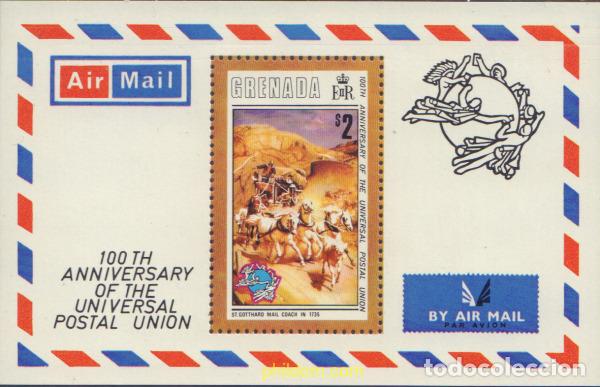 Sellos: 141330 MNH GRANADA 1974 CENTENARIO DE LA UNION POSTAL UNIVERSAL - Foto 1