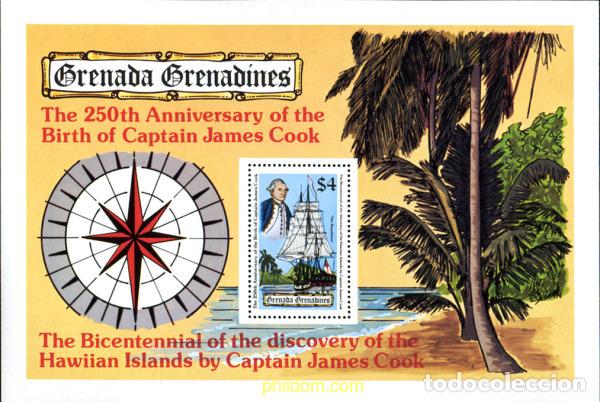 Sellos: 141528 MNH GRANADA GRANADINAS 1978 250 ANIVERSARIO DEL NACIMIENTO DE JAMES COOK