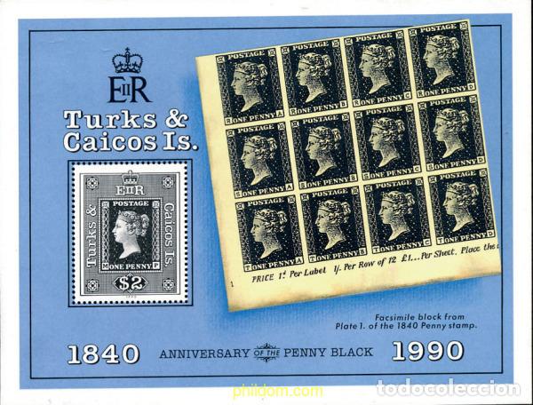 Briefmarken: 375728 MNH TURKS Y CAICOS 1990 150 ANIVERSARIO DEL PRIMER SELLO