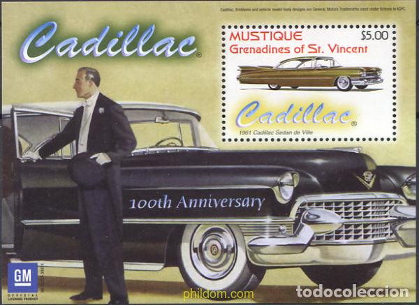 Briefmarken: 143071 MNH SAN VICENTE GRANADINAS. MUSTIQUE 2003 CENTENARIO DE CADILLAC