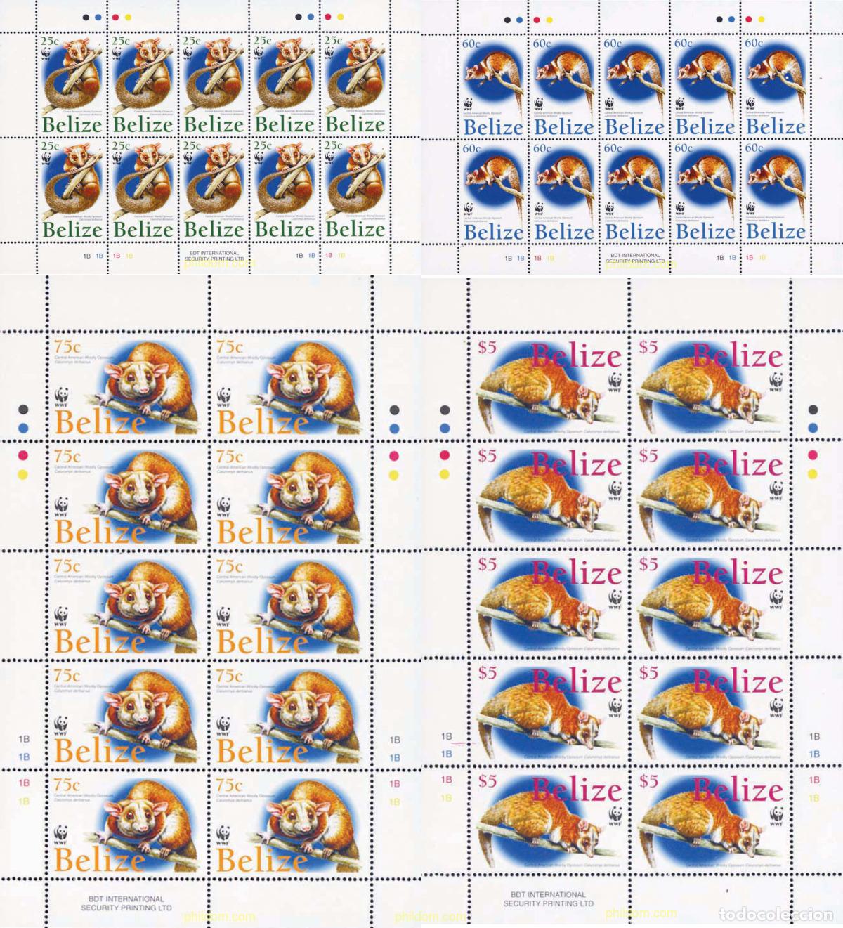 Sellos: 143131 MNH BELIZE 2004 WWF - Foto 1