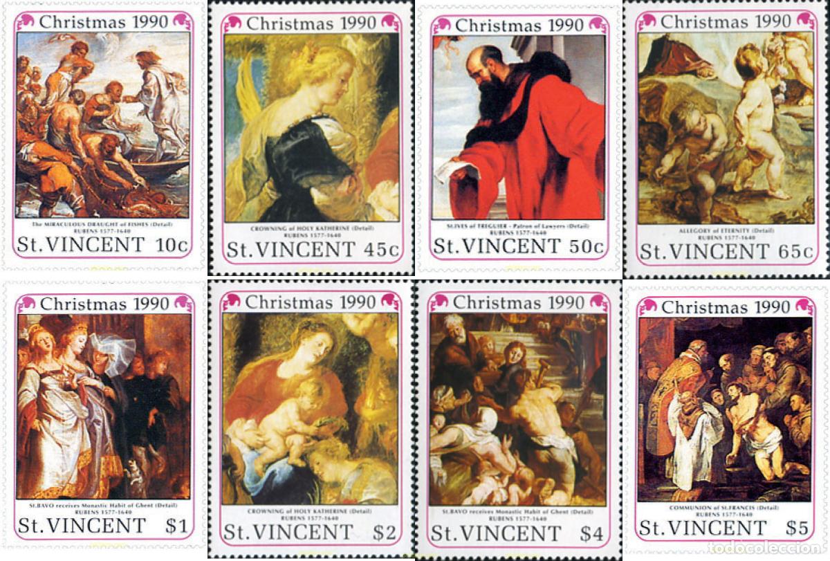 Stamps: 144021 MNH SAN VICENTE 1990 NAVIDAD. PINTURAS DE PETER PAUL RUBENS