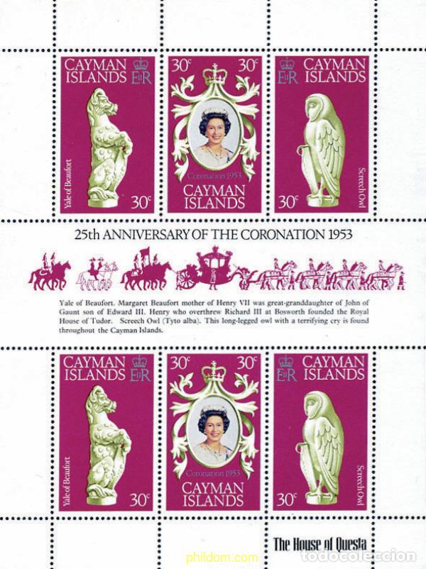 Stamps: 183044 MNH CAIMAN Islas 1978 25 ANIVERSARIO DE LA CORONACION DE ISABEL II