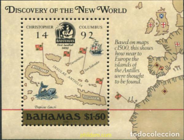 Sellos: 144459 MNH BAHAMAS 1988 500 ANIVERSARIO DEL DESCUBRIMIENTO DE AMERICA