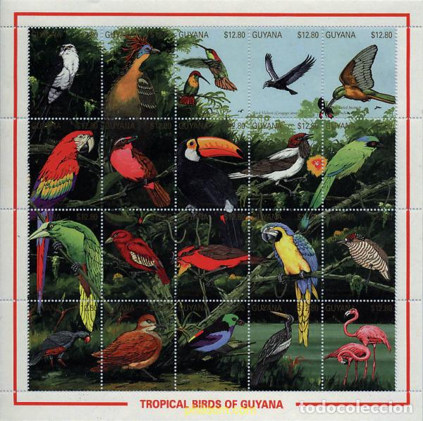 Sellos: 334506 MNH GUYANA 1990 AVES - Foto 1