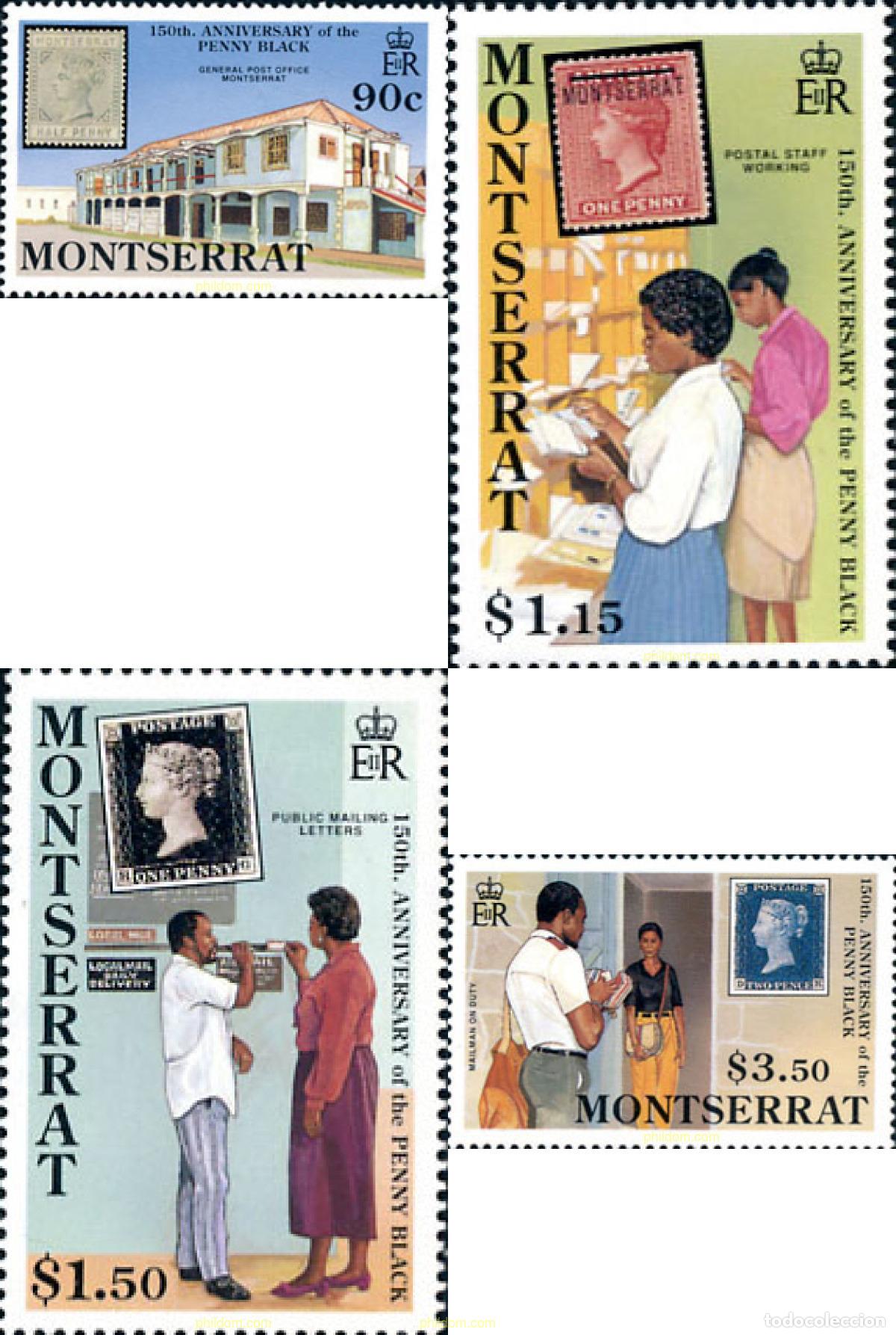 Briefmarken: 87209 MNH MONTSERRAT 1990 150 ANIVERSARIO DEL SELLO