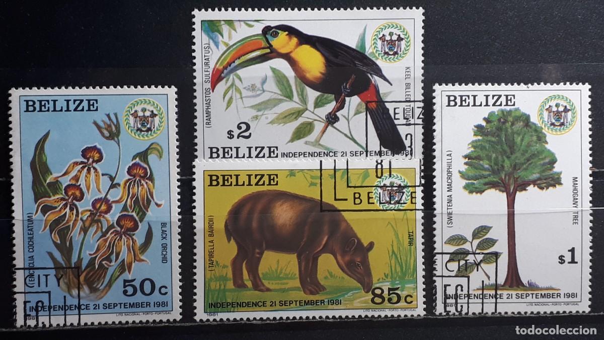 Sellos: BELIZE. A&Ntilde;O 1981. &deg;. YVERT 562/5 - Foto 1