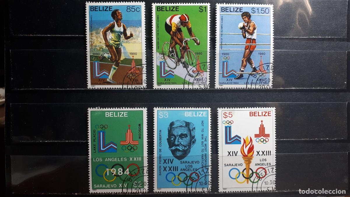 Sellos: BELIZE. A&Ntilde;O 1981. &deg;. YVERT 527/32 - Foto 1
