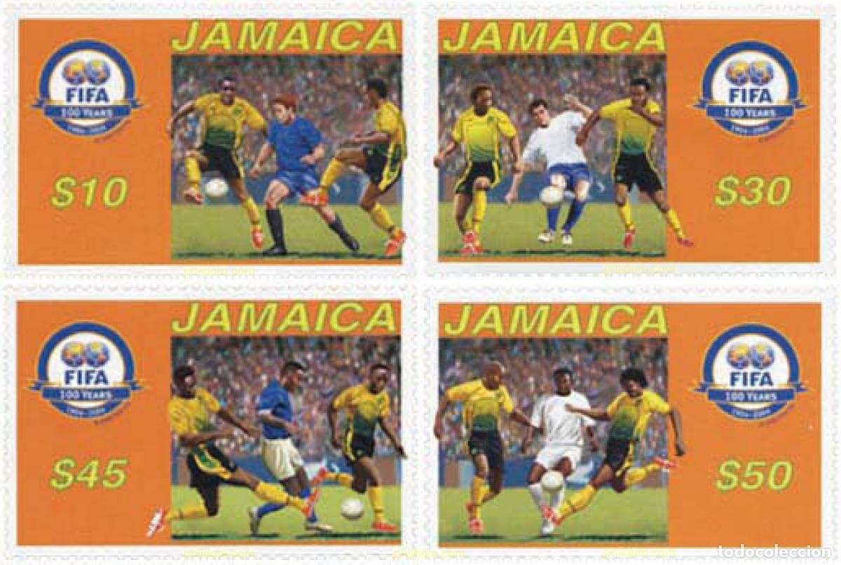 Sellos: 147434 MNH JAMAICA 2004 CENTENARIO DE LA FIFA