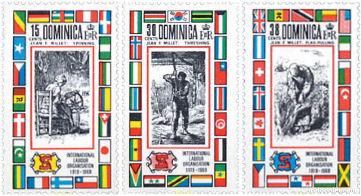 Briefmarken: 148081 MNH DOMINICA 1969 50 ANIVERSARIO DE LA OIT (ORGANIZACION INTERNACIONAL DEL TRABAJO)