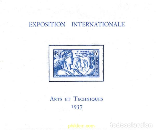 Sellos: 154132 MNH SAN PEDRO Y MIQUELON 1937 EXPOSICION INTERNACIONAL DE PARIS