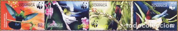 Sellos: 148604 MNH DOMINICA 2005 WWF. COLIBRI