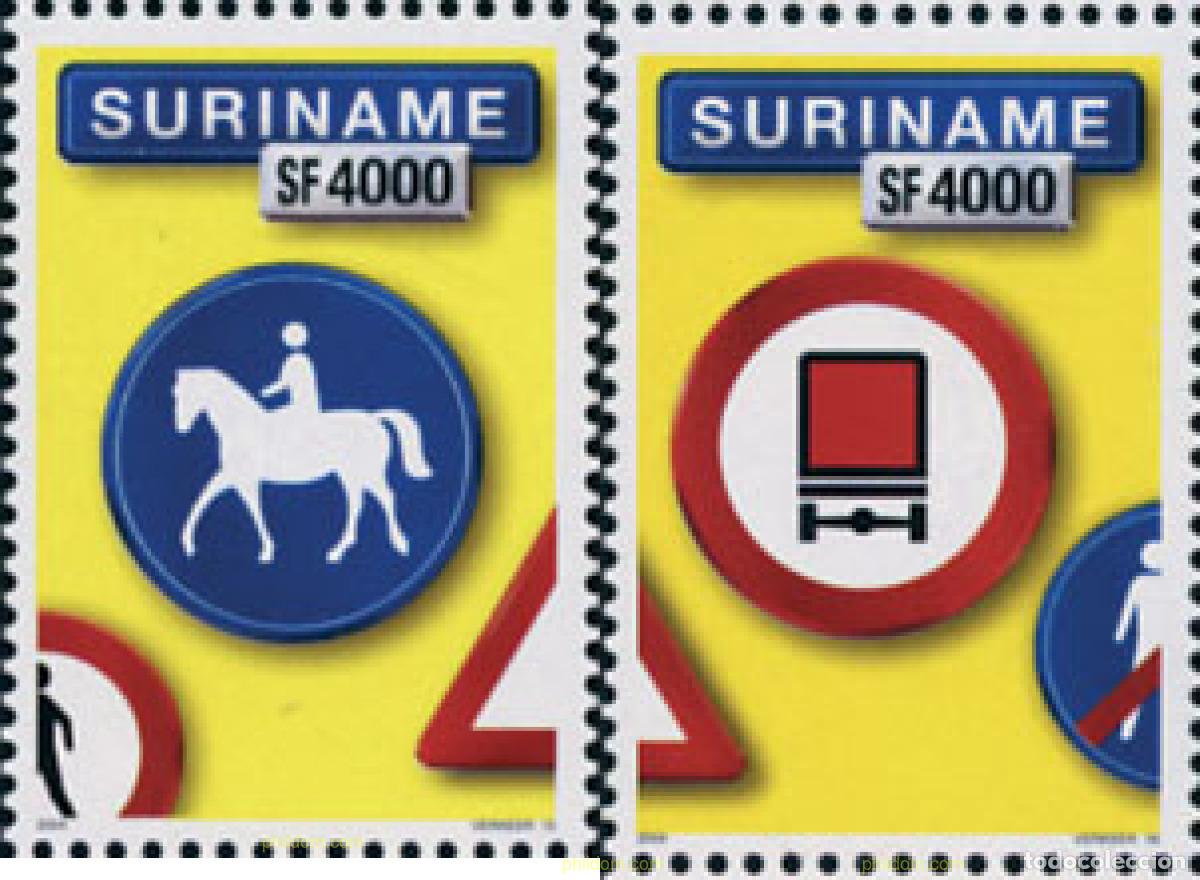 Sellos: 149547 MNH SURINAM 2004 SEGURIDAD VIAL