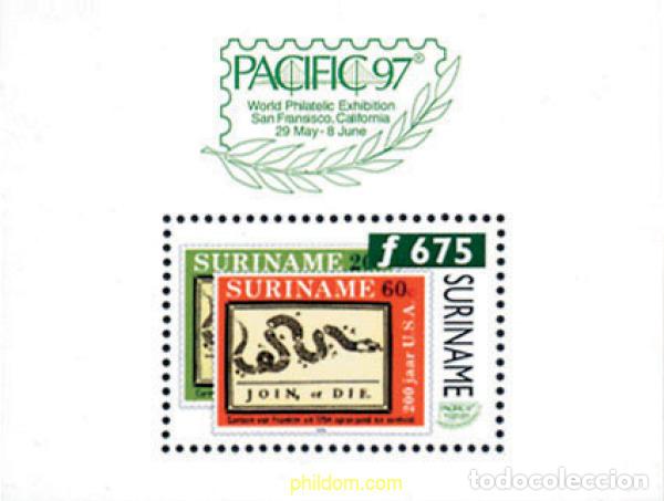 Briefmarken: 149711 MNH SURINAM 1997 PACIFIC 97. EXPOSICION FILATELICA INTERNACIONAL