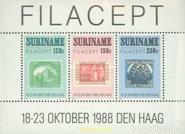 Briefmarken: 149698 MNH SURINAM 1988 FILACEPT 88. EXPOSICION FILATELICA INTERNACIONAL