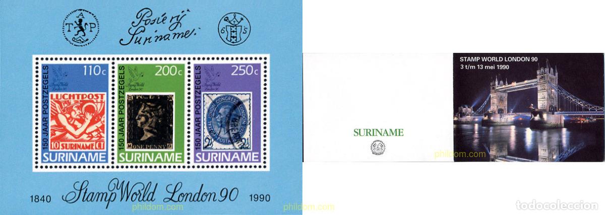 Briefmarken: 239091 MNH SURINAM 1990 LONDON 90. EXPOSICION FILATELICA INTERNACIONAL