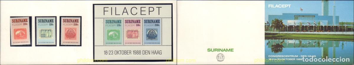 Briefmarken: 595722 MNH SURINAM 1988 FILACEPT 88. EXPOSICION FILATELICA INTERNACIONAL