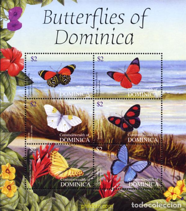 Sellos: 152050 MNH DOMINICA 2004 MARIPOSAS DE DOMINICA